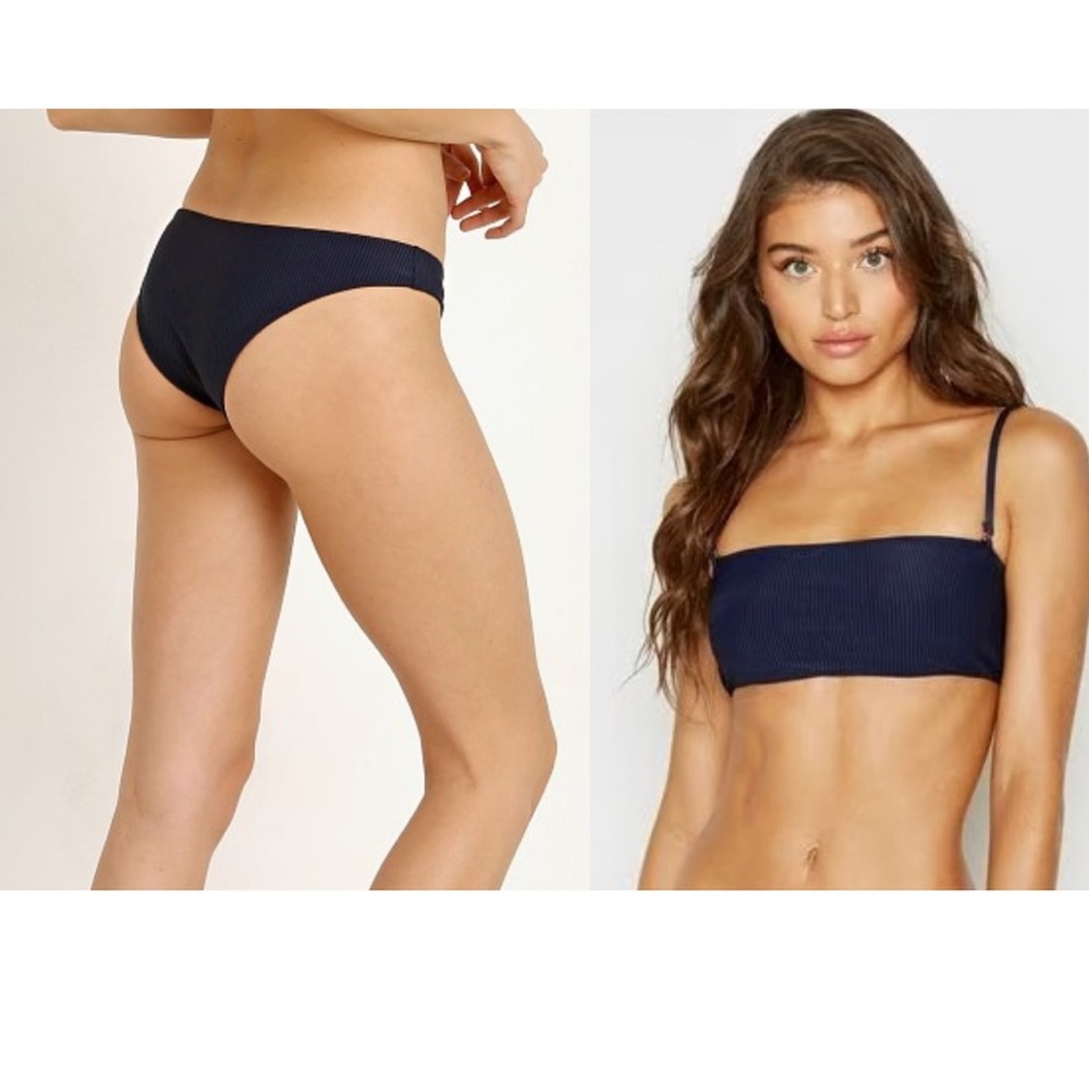 FRANKIES BIKINIS Hanalei Bottom -M Scarlett Top-S